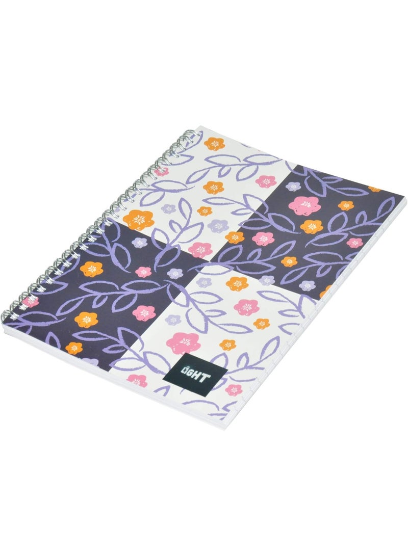 FIS Light Spiral Soft Cover Notebook, A5 Size(14.8x21cm), Single Line Ruling, 80 Sheet, Pack of 10-Piece - LINBA51518S - Image 3